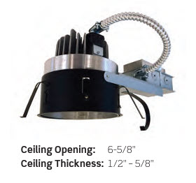CON-TECH R6RM-2-27K-12D 6in LED DL