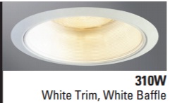 HALO 310W WHITE COILEX BAFFLE TR