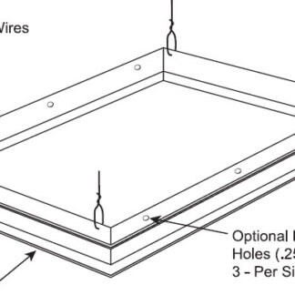 LITHONIA DGA14 1X4 DRYWALL FLANGE KIT