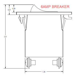 LIGHTOLIER PLD720BK 6AMP LIMITER BLACK