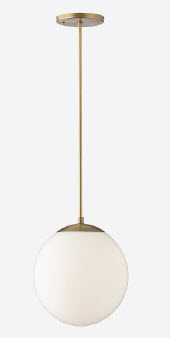 SCHOOLHOUSE 10inX37in BRASS OPAL
